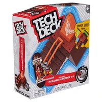 Tech Deck, Pyramid Shredder 2.0, X-Connect Park Creator, Customizable and Buildable Ramp Set with Exclusive Fingerboard, Kids Toy for Ages 6 and up