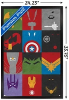 Marvel Comics - Avengers - Minimalist Grid Wall Poster