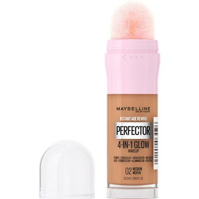 Instant Age Rewind - Face Makeup Instant Perfector 4 in 1 Glow Makeup, Medium-Deep Warm, 4in1 primer, concealer, highlighter & BB cream
