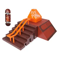 Tech Deck, Pyramid Shredder 2.0, X-Connect Park Creator, Customizable and Buildable Ramp Set with Exclusive Fingerboard, Kids Toy for Ages 6 and up