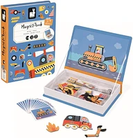 Janod • Racers Magneti’Book • 3 to 8 Years • Educational Magnetic Games Toy for Kids