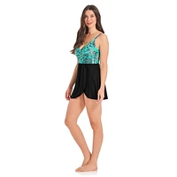 Krista Maillot de bain une pièce à col en V croisé pour femme