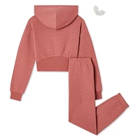 George Girls' Quilted Fleece Popover 2-Piece Set