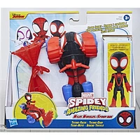 Marvel Spidey and His Amazing Friends Miles Morales: Spider-Man Techno Racer Set, Action Figure, Vehicle, and Accessory