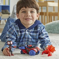 Marvel Spidey and His Amazing Friends Miles Morales: Spider-Man Techno Racer Set, Action Figure, Vehicle, and Accessory