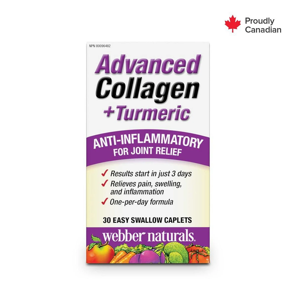 Advanced Collagen + Turmeric   Caplets, 30 Caplets