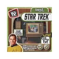 Tiny TV Classics - Star Trek Edition- Newest Collectible from Basic Fun - Watch top Star Trek scenes on a real-working Tiny TV (with working remote)!