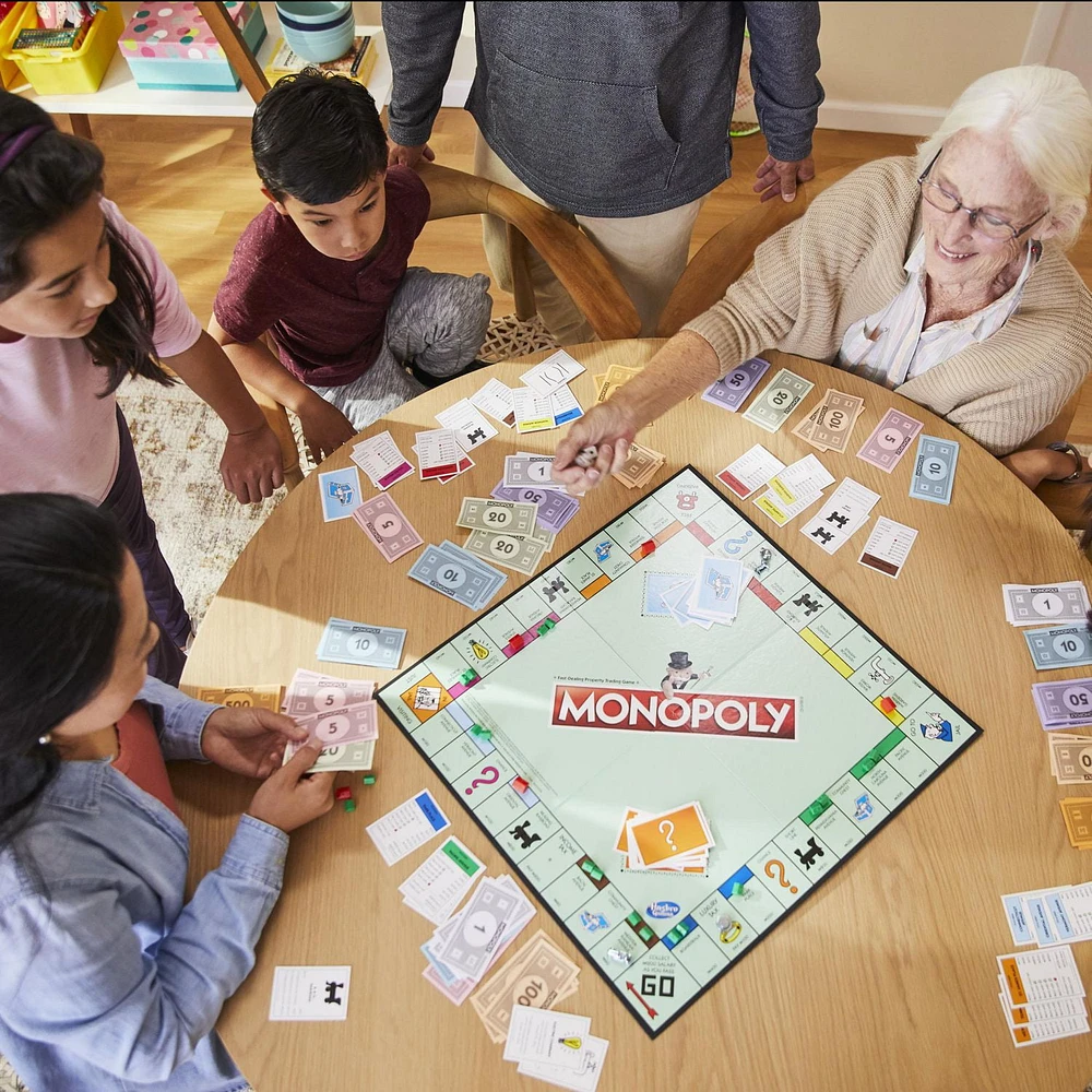 Monopoly, Classic Family Board Game, Ages 8 and up