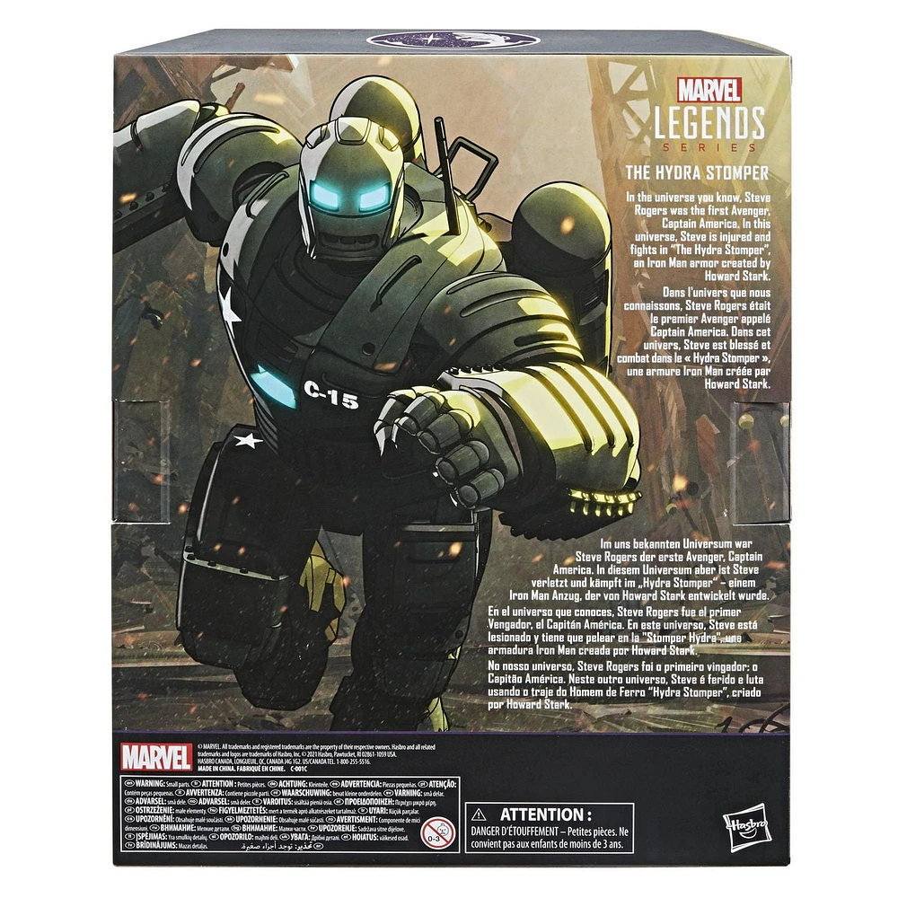 Marvel Legends Series 6-inch Scale Action Figure The Hydra Stomper Toy, Premium Design, 6-Inch Scale Figure, Backpack, 4 Accessories