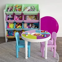 Kids Plastic 3pc Activity Table Primary