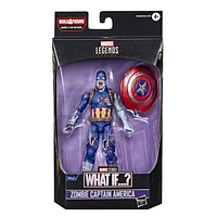 Marvel Legends Series 6-inch Scale Action Figure Toy Zombie Captain America, Premium Design, 1 Figure, and 1 Accessory