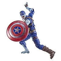 Marvel Legends Series 6-inch Scale Action Figure Toy Zombie Captain America, Premium Design, 1 Figure, and 1 Accessory