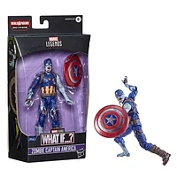 Marvel Legends Series 6-inch Scale Action Figure Toy Zombie Captain America, Premium Design, 1 Figure, and 1 Accessory