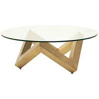 Sleek Tempered Glass Coffee Table with Glamorous Gold Legs – Modern,Elegance and Functionality