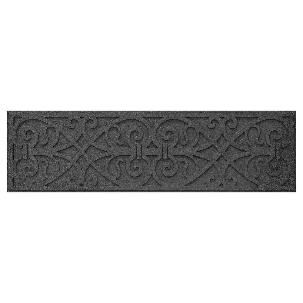 Everleaf Scroll Recycled Rubber Stairtread, 4-pack