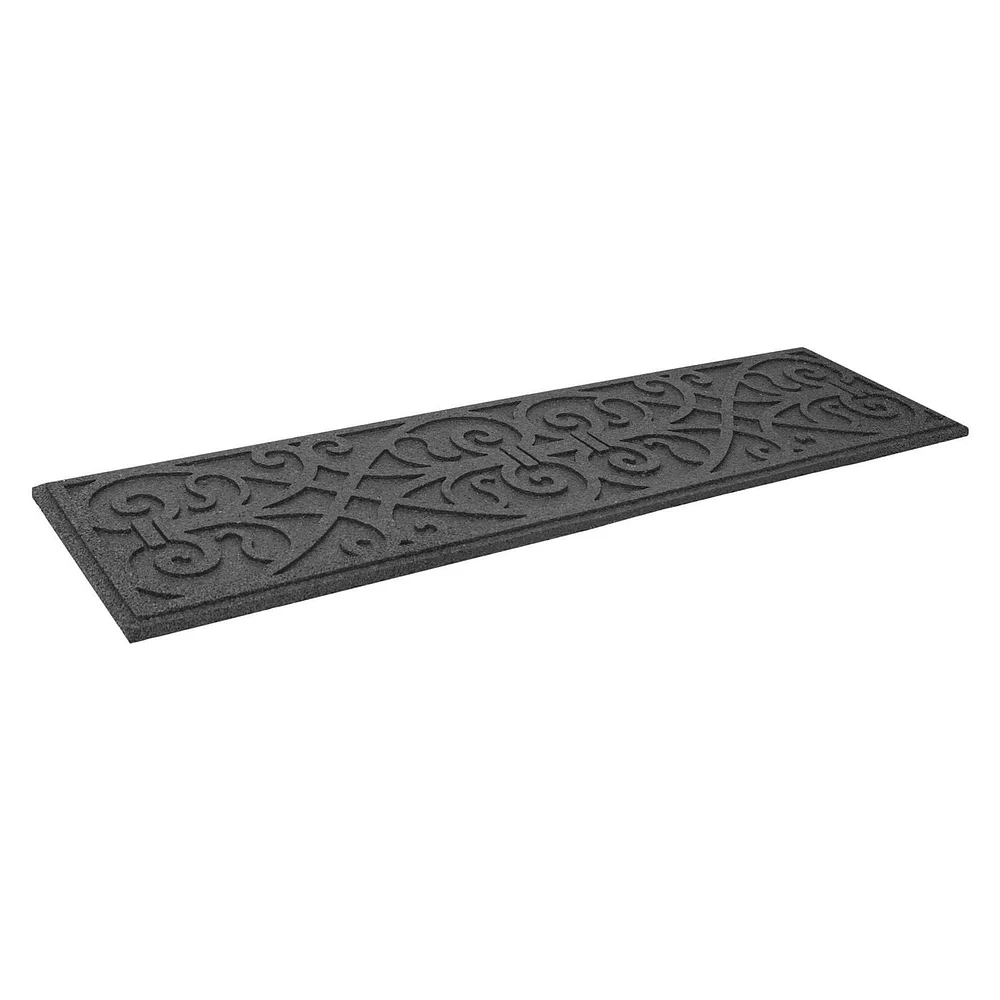 Everleaf Scroll Recycled Rubber Stairtread, 4-pack