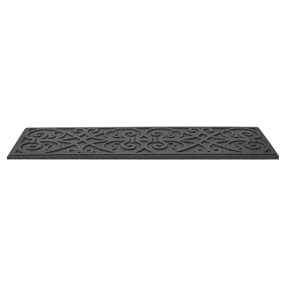 Everleaf Scroll Recycled Rubber Stairtread, 4-pack