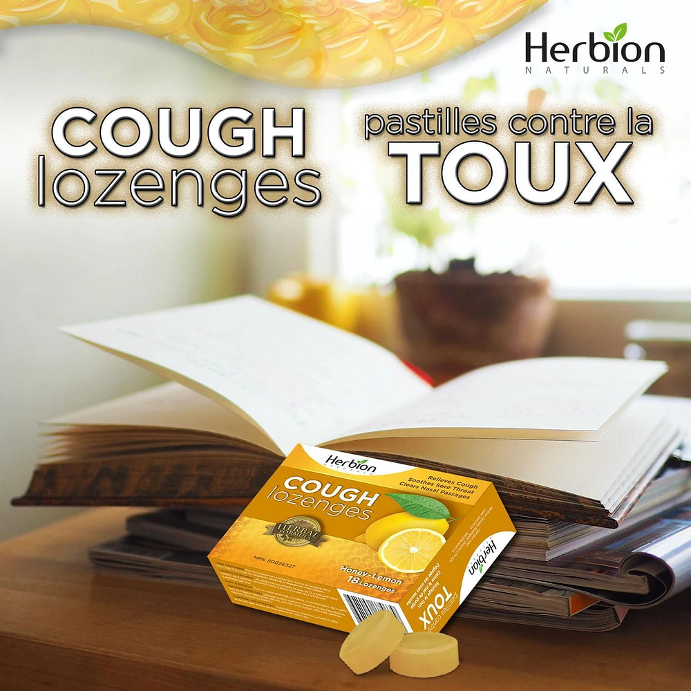 HERBION ALL NATURAL HONEY LEMON LOZENGES 18PK