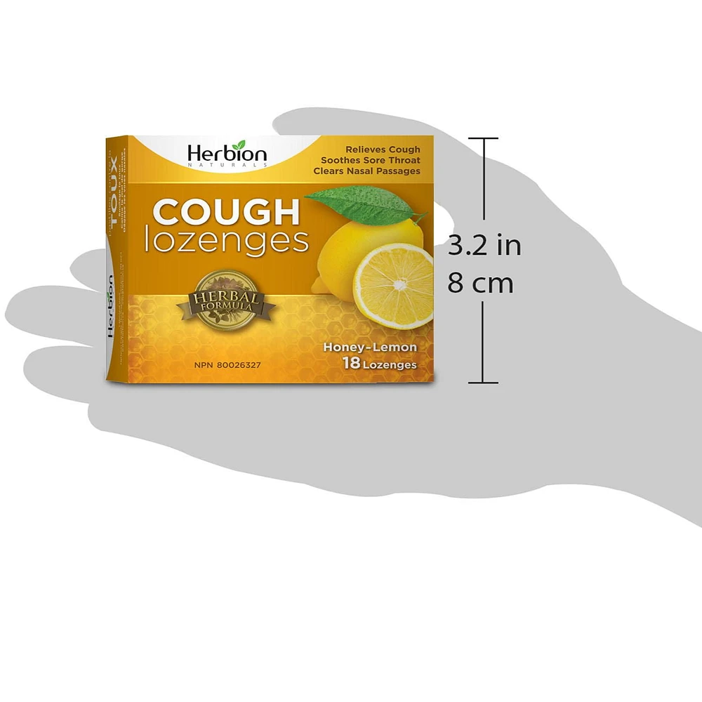 HERBION ALL NATURAL HONEY LEMON LOZENGES 18PK