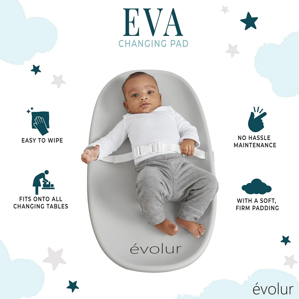 Coussin à langer Evolur Eva Léger et portable