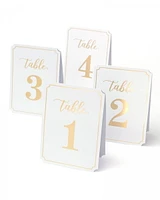 GOLD FOIL TABLE NUMBERS 1-25