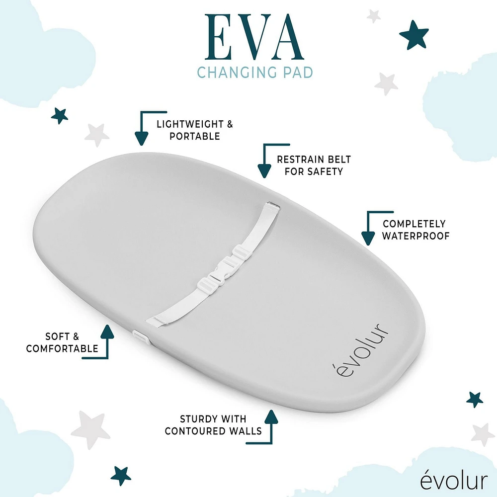 Coussin à langer Evolur Eva Léger et portable