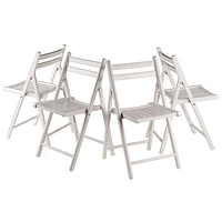 Robin 4-PC Folding Chair Set White