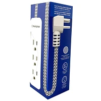 Westinghouse 3-Outlet Power Bar with 6 ft. Braided Fabric Cord, Westinghouse