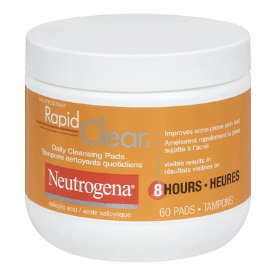 Neutrogena Rapid Clear Daily Cleansing Pads, 60 Count