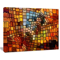 Design Art Dreaming of Stained Glass Canvas Print