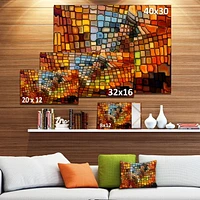 Design Art Dreaming of Stained Glass Canvas Print