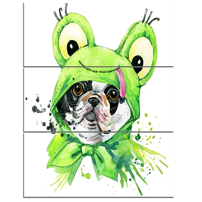 Design Art French Bulldog Illustration Canvas Print