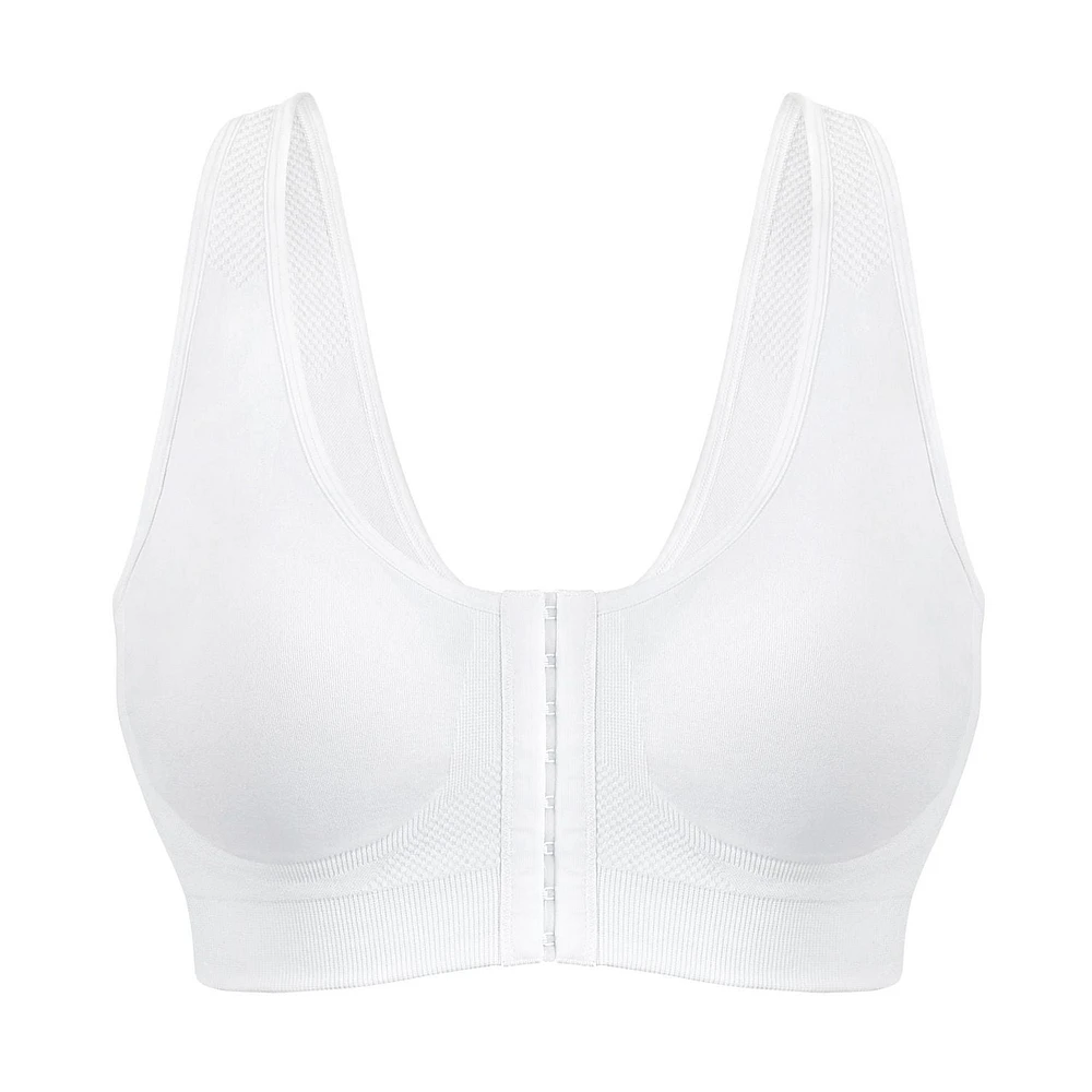 Exquisite Form # 9601000 Soutien-gorge entièrement sans couture, sans fil, fermeture à l'avant Tailles disponibles -M