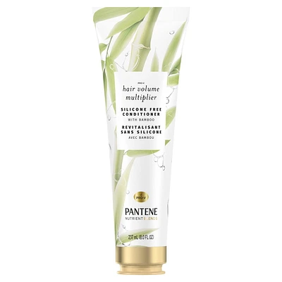 Pantene Bamboo Nutrient Blends Sulfate Free Conditioner, Volumizing conditioner for fine or flat hair, Safe for Color Treated Hair, 237 mL