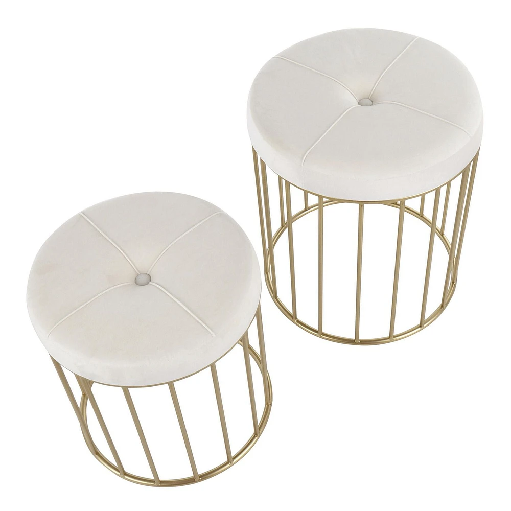 Canary Nesting Ottoman Set from LumiSource