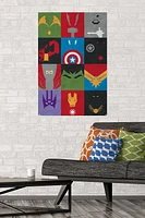 24X36 Marvel Comics - Avengers - Minimalist Grid Wall Poster, 24" x 36"