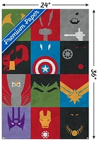 24X36 Marvel Comics - Avengers - Minimalist Grid Wall Poster, 24" x 36"