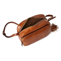 Petit sac à main en bandoulière avec pampille Time and Tru pour femmes Taille unique