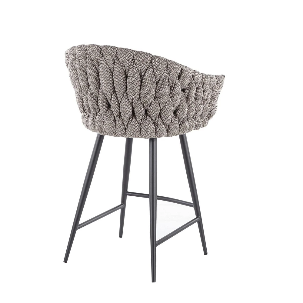 Braided Matisse Counter Height Stool from LumiSource