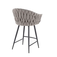 Braided Matisse Counter Height Stool from LumiSource