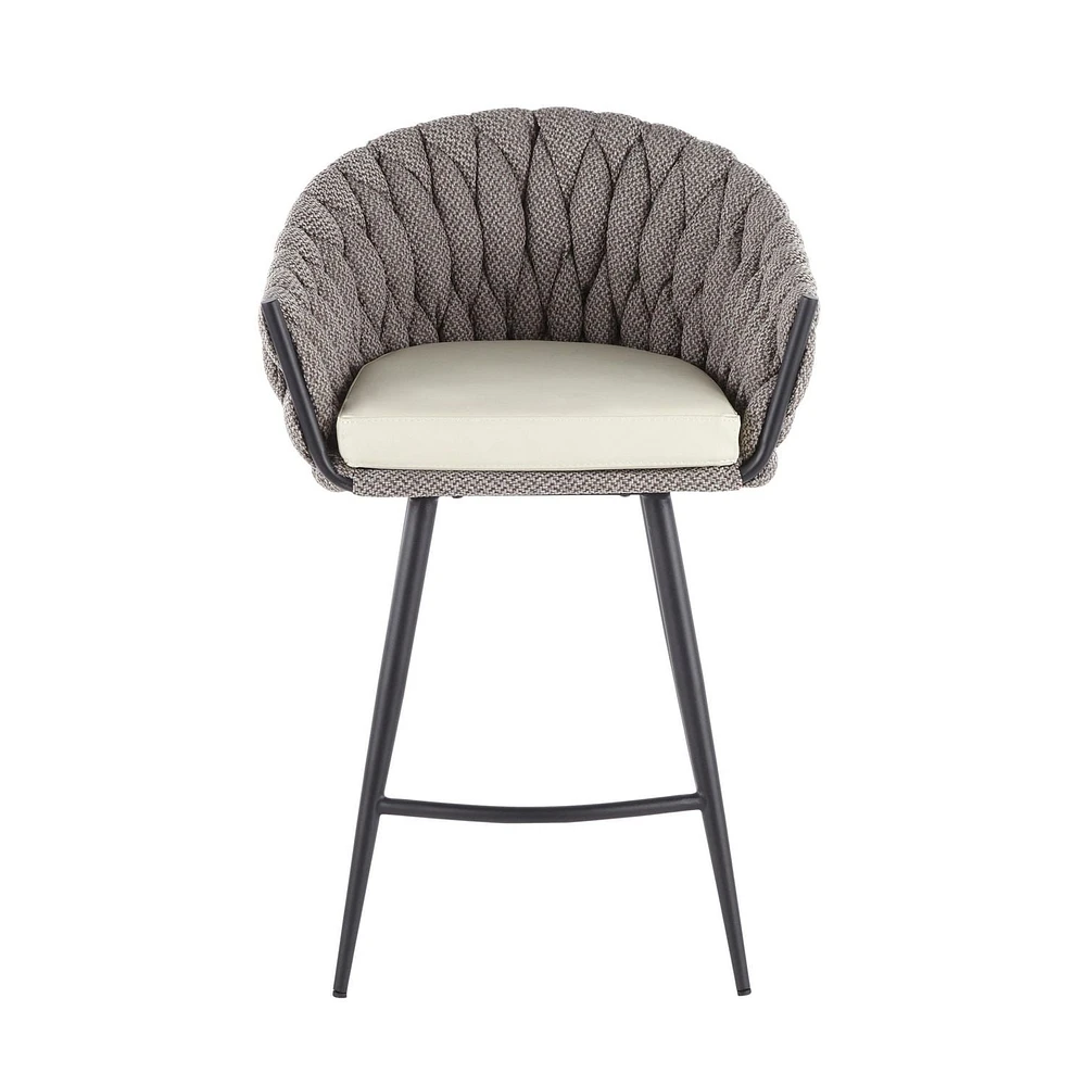 Braided Matisse Counter Height Stool from LumiSource