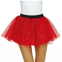 WAY TO CELEBRATE HALLOWEEN WOMEN GLITTER TUTU RED