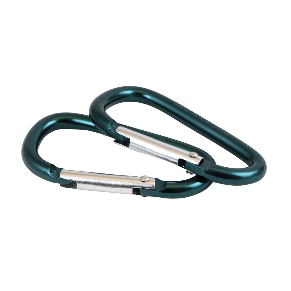 Coghlan's 6mm Carabiner 2 Pack , Teal, Aluminum and Up to 20 kg. load