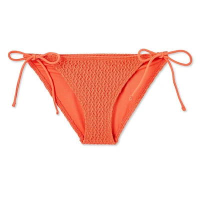 Bas de bikini avec nouettes No Boundaries pour femmes Tailles TP–TTG