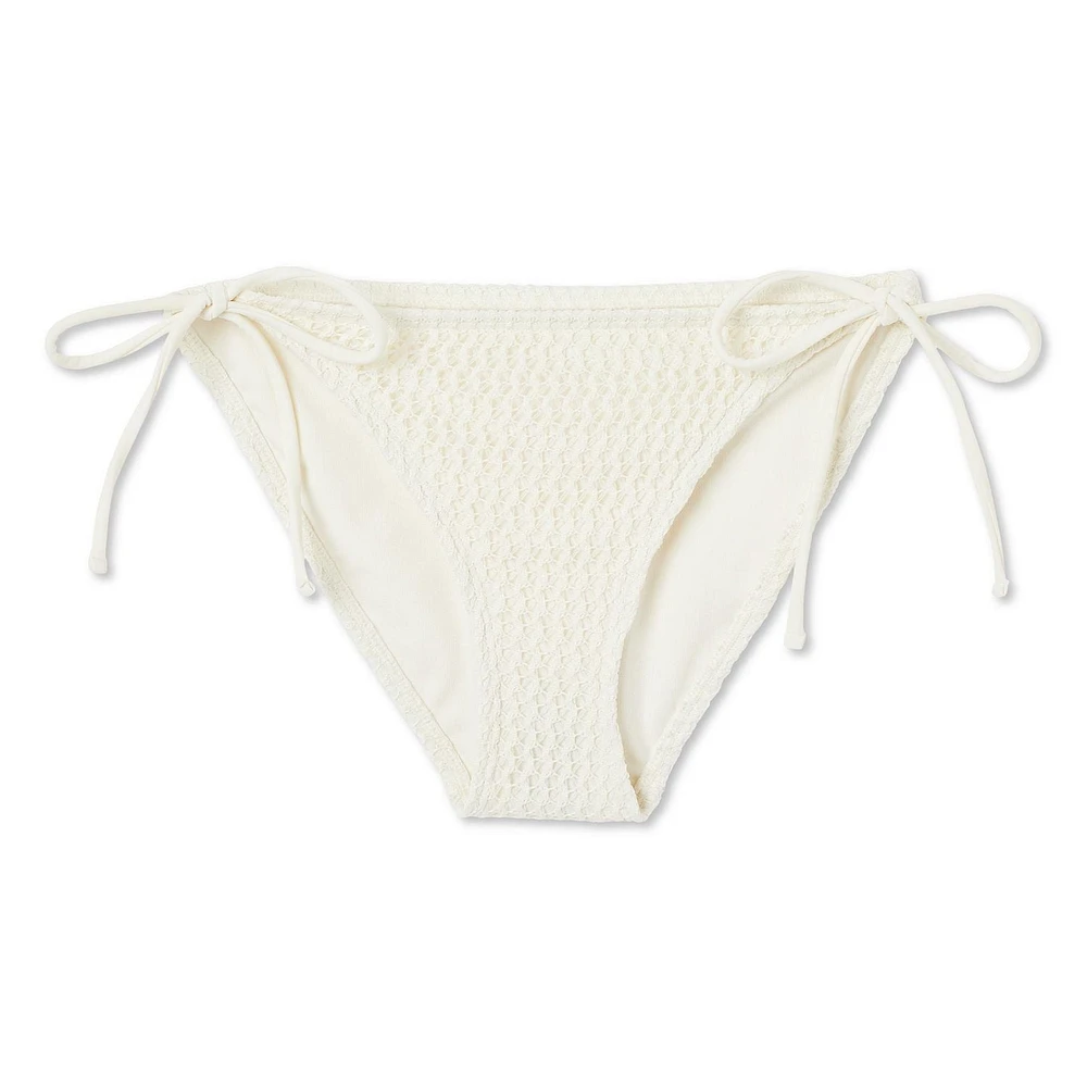 No Boundaries Women's String Bikini Bottom