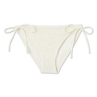 Bas de bikini avec nouettes No Boundaries pour femmes Tailles TP–TTG