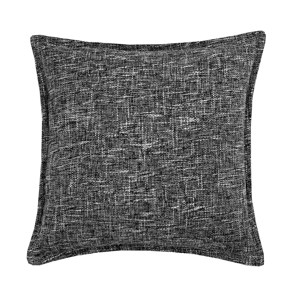 Burlap Grey Decorative Cushion