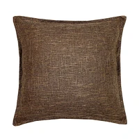 Burlap Brown Decorative Cushion