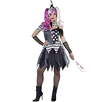 Adult Carnival Clown Costume for Woman