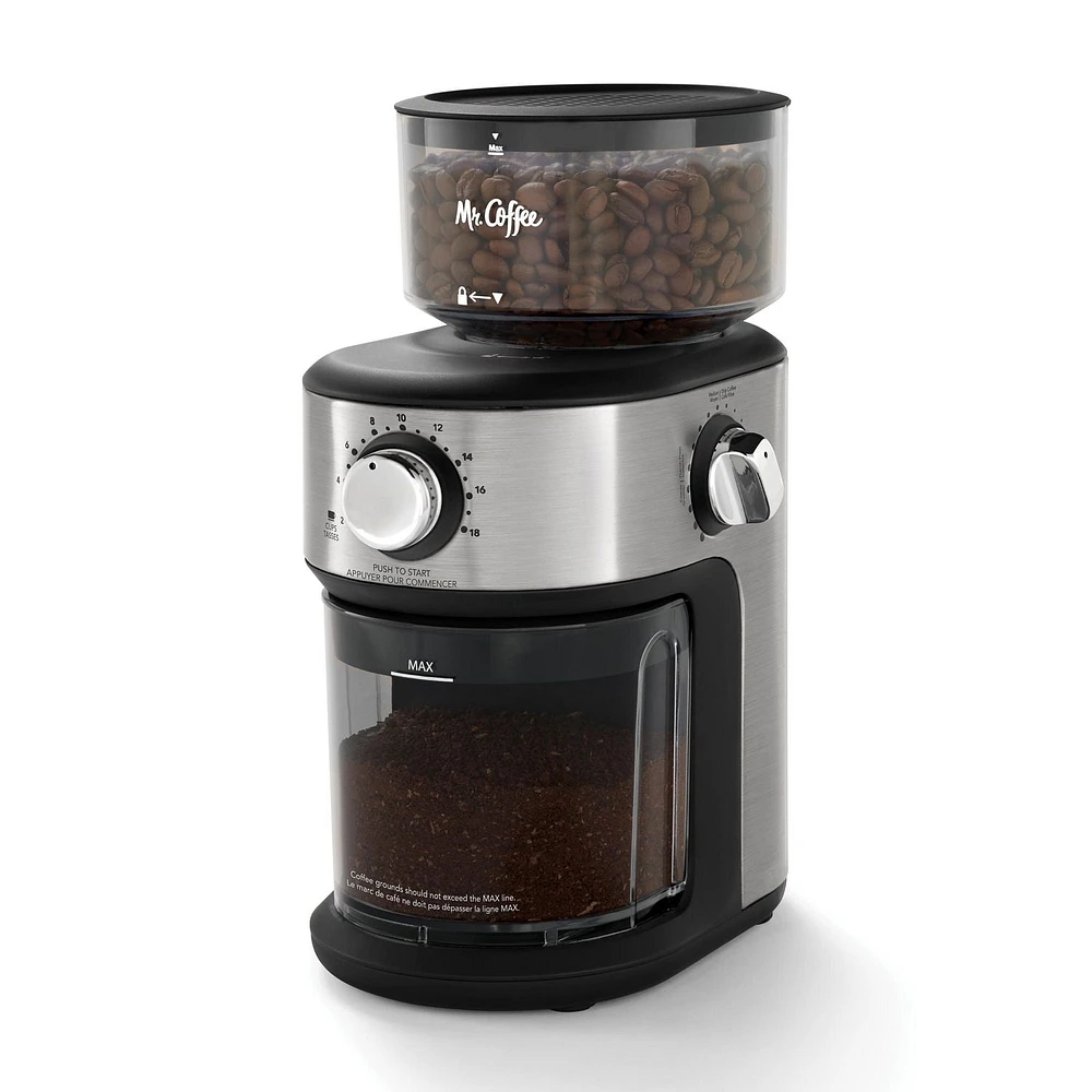 Mr. Coffee Cafe Grind 18 Cup Automatic Burr Grinder